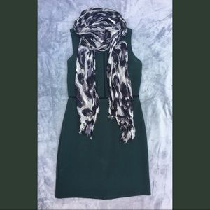 LOFT dress and scarf
